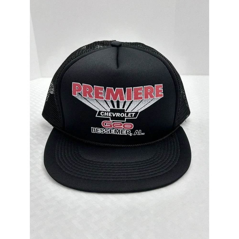 Vtg Chevy GEO Dealer Trucker Hat Car Dealership Bessemer, Alabama ,‎ SnapBack